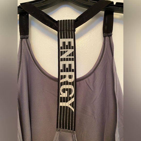 Grey ENERGY workout Tank top NEW - Picture 3 of 8